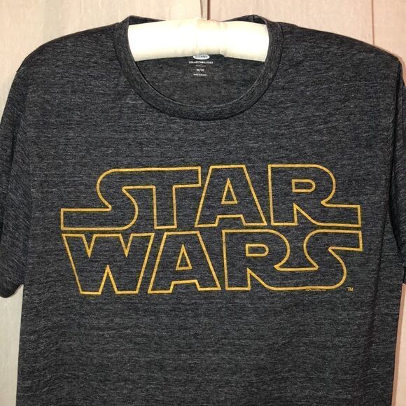 Old Navy M & L Gray Collectabilitees Star Ward Seamless Tee - Picture 3 of 11